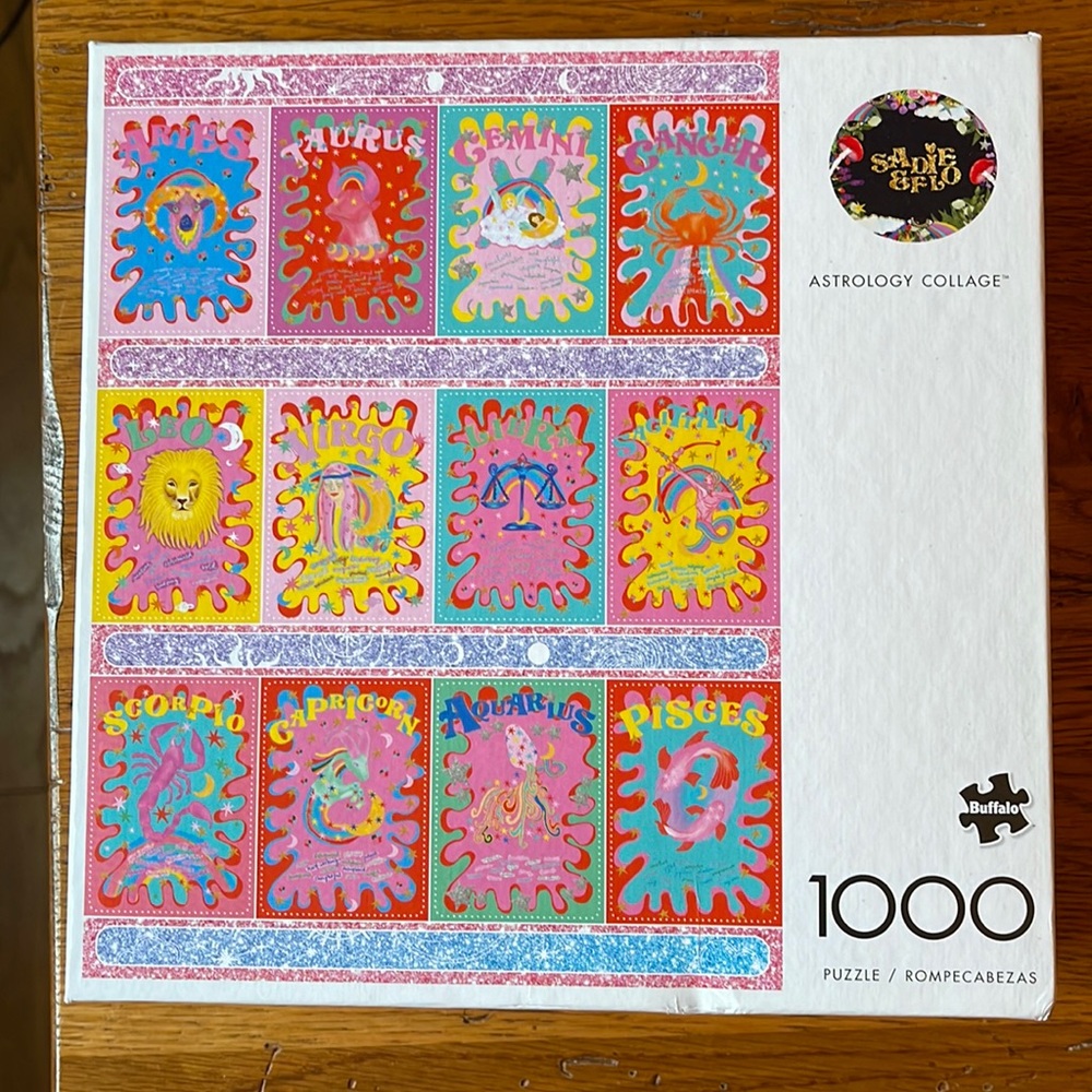 Buffalo Games 1,000 piece puzzle Sadie Eflo Astrology Collage